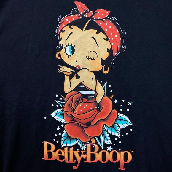 Betty Boop Dream In Rose Pin Up Retro T-Shirt XL - Picture 2 of 4